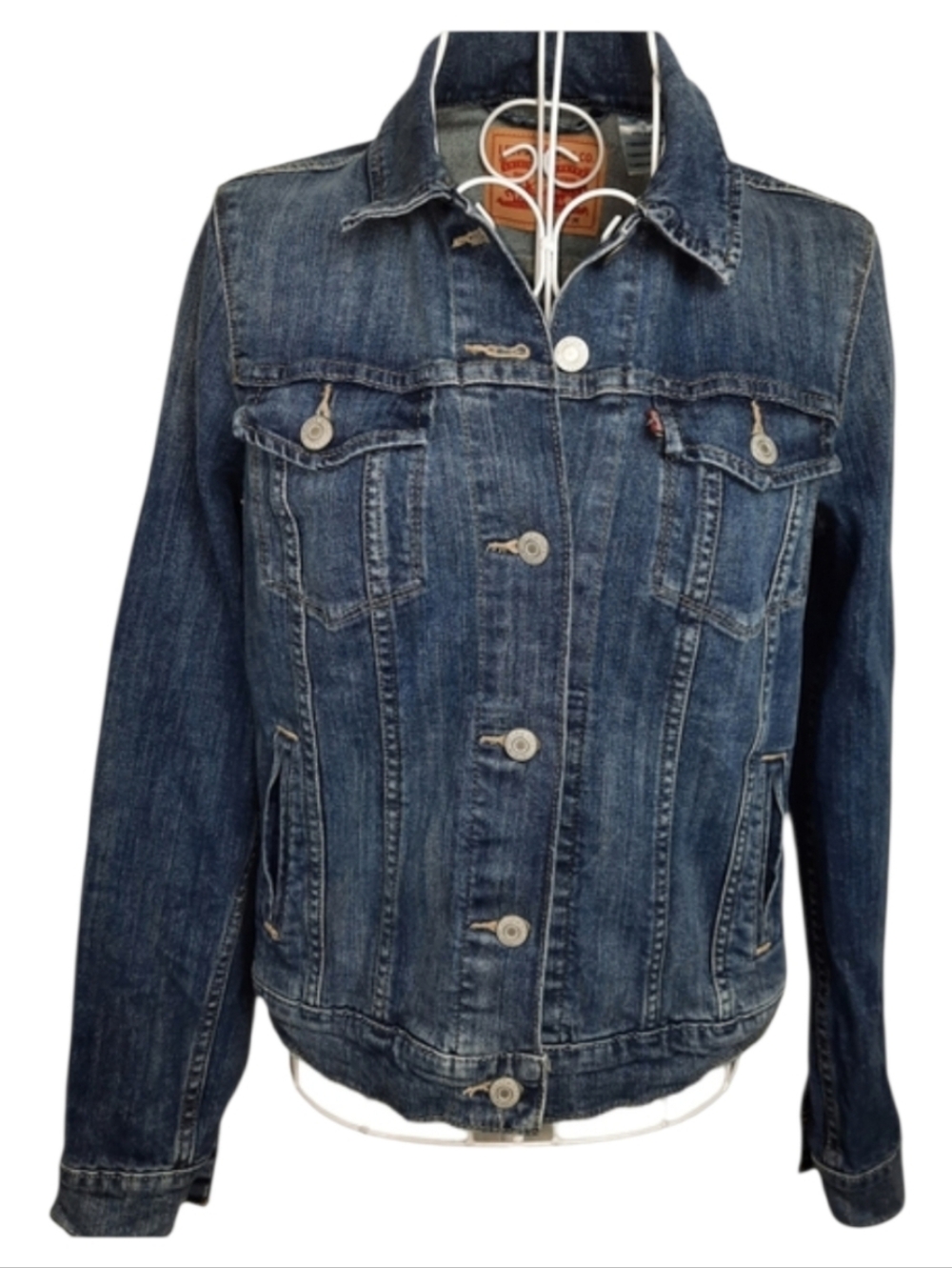 Levi's Original Trucker Denim Blue Jean Jacket SZ M